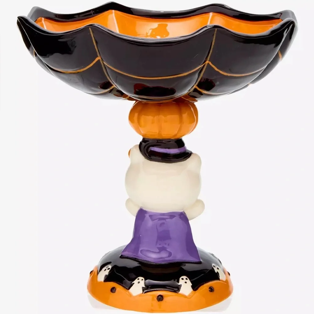 SANRIO x HELLO KITTY Spiderweb Halloween Candy Dish - Picture 3 of 8